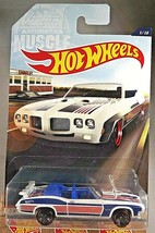 2017 Hot Wheels Vintage American Muscle 1/10 &#39;70 PONTIAC GTO White w/Black MC5Sp - £8.18 GBP