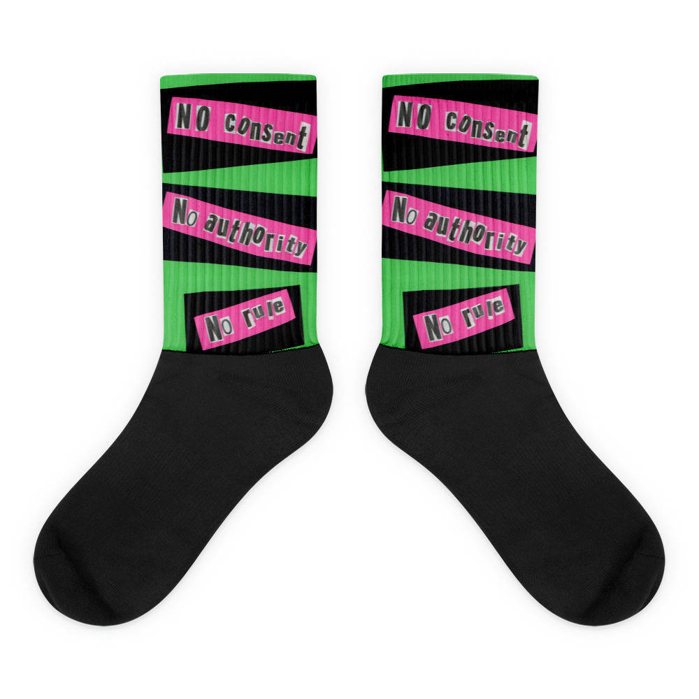 Original Exclusive Designer Socks by Aditi-Kali-"No COnsent