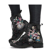 Combat Boots - Alice in Wonderland Gifts #45 Colorful Series | Women&#39;s B... - £71.88 GBP