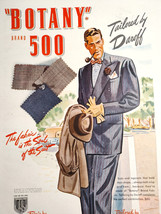 1948 Original Esquire Art Ad Advertisement Botany 500 Mens Clothes Suits - £5.21 GBP