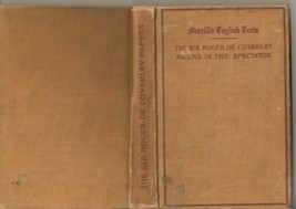 Vintage Merrill&#39;s English Texts The Sir Rodger de Coverley Papers in the Spectat - £24.03 GBP