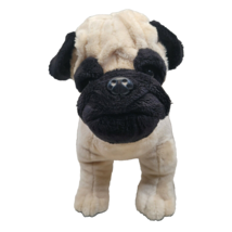 Max the Pug Plush Dog Puppy Cream Black Stuffed Animal Toy Factory Canine 12&quot; - £15.62 GBP