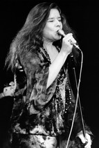 Janis Joplin 24x18 Poster In Concert B/W Iconic Image - £19.13 GBP