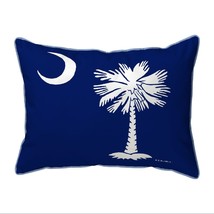 Pair of Betsy Drake Palmetto Moon Large Pillows 15 Inch x 22 Inch - £71.21 GBP