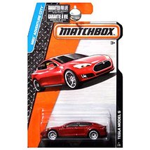 Matchbox 2015 MBX Adventure City Tesla Model S Maroon Red Metallic - £14.58 GBP