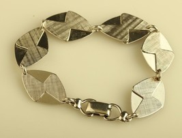 Vintage Sterling Silver Napier Art Deco Link Bracelet - £68.68 GBP