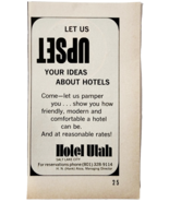1969 Hotel Utah Advertisement Salt Lake City Vacation Vintage Travel G2A - $19.99
