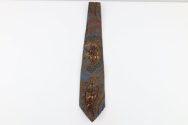 Vtg 90s Ralph Lauren Hand Made Silk Paisley Equestrian Horse Neck Tie Dress Tie - £31.61 GBP