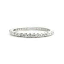Authenticity Guarantee 
Thin Round Diamond Eternity Ring Wedding Band 14K Whi... - £1,035.16 GBP