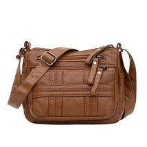 SMOOZA Women Bags 2023 New Large Capacity Multilayer Zipper Bag High Quality PU  - £102.36 GBP