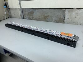 KHK SRFD4-1000, Module 4, 80 Tooth, Carbon Steel Gear Rack with Bolt Hol... - $250.84