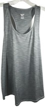 Reebok Womens Slim Gray Activewear Tank Top Quietshade Size L - £14.83 GBP