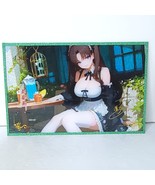 Rin Tohsaka Waifu Card Anime Green Glitter Girl Wall Art Oversized Board A5 - €19,60 EUR