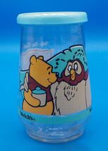 Disney - Winnie the Pooh with Owl Welch&#39;s Glass Jelly Jar with Blue Lid  - $105.61 MXN