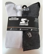 Starter Dri-Star Crew Socks 10 prs Big &amp; Tall 12-16 shoes - $29.83 CAD