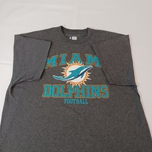 NFL Team Apparel Miami Dolphins Men's Gray Short Sleeve Graphic T-Shirt Size XL image 9
