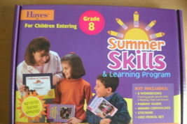 NEW Hayes Summer Skills &amp; Learning Program Kit for children entering grade 8 - $11.95