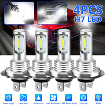 4x H7 LED Headlight Bulb Kit High Low Beam 220W 32000LM Super Bright 600... - $27.99