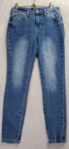 Judy Blue Jeggings Jeans Womens Size 5 Blue Denim Pockets Skinny Fit Flat Front - £20.23 GBP