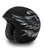 CLOSEOUT 50% OFF-Daytona CRUISER W/ LOVE IT D.O.T. Motorcycle Biker Helm... - £43.90 GBP