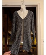 Young USA Womens Cardigan Sweater Navy Blue Long Sleeve V Neck M - $20.00