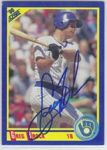 Greg Brock Auto - Signed Autograph 1990 Score #485 - MLB Milwaukee Brewers - £1.95 GBP