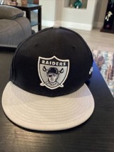 Mitchell &amp; Ness Raiders Hat NFL Vintage Collection Men’s Black/ Gray Snapback - £19.67 GBP