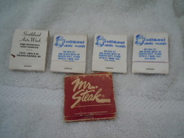 Vintage Southland Auto Grand Rapids MI &amp; Mr. Steak Match Books Lot of 5 - $3.99