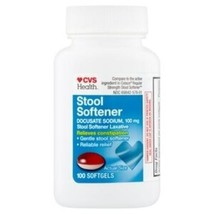 CVS Stool Softener Laxative Docusate Sodium 100 mg 100 SoftGels - $7.72