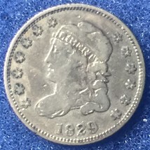 1829 Bust 1/2 Dime Silver VG+ - £71.71 GBP