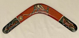 Australian Aboriginal Boomerang-Hand painted 14&quot; -Murra Wolka-Trad Retu ... - £12.47 GBP