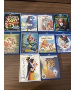 Blu-ray Disc Disney Lot Of 10, 4 New Sealed, Dory, Toy Story, Snow-white, - $74.25