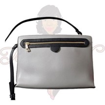 A New Day Women&#39;s Gray Shoulder Crossbody Bag Black Detachable Adjustabl... - £19.95 GBP