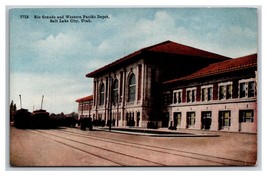 Rio Grande and Western Pacific Depot Salt Lake City Utah UT UNP DB Postcard W22 - £2.23 GBP