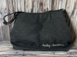 Harley Davidson Bar Shield Logo Black Purse w/ Shoulder Straps - READ! - $19.34