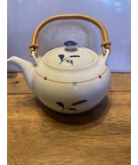Vintage teapot with wooden handle - £11.37 GBP