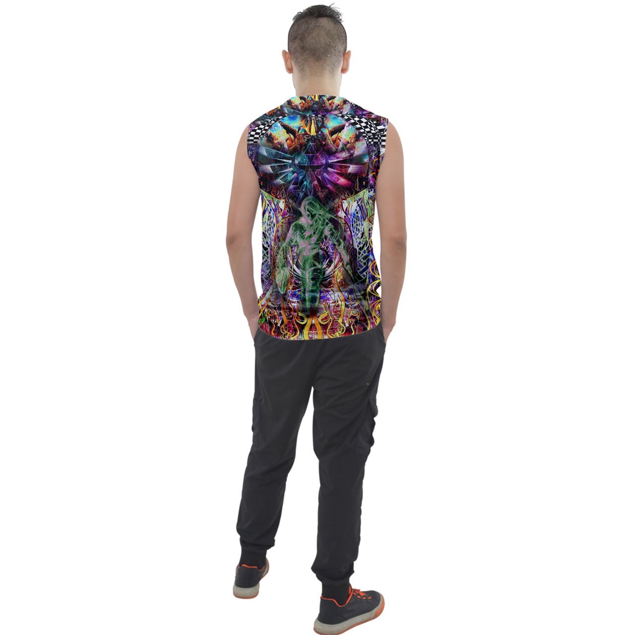 New rare Legend of zelda triforce psychedelic trippy unisex tank top t s... - $20.99+