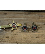 United States Secret Service USSS Cuff Links &amp; Tie Bar Matching Set - $54.12 CAD