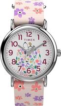 Timex Watch Women's Peanuts Floral 38mm Watch - Pink Strap White Dial - $64.95
