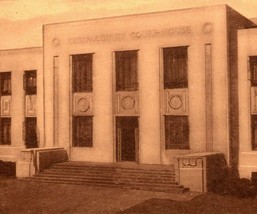 Vtg Postcard 1910s Sepia Tone Stockton Missouri MO Cedar County Court House UNP - £15.27 GBP