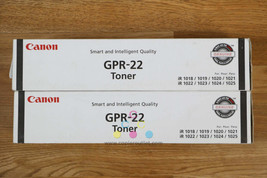 2 Cosmetic Genuine Canon iR 1018/1019/1023/1024/1025 GPR-22 Black Toners - £38.72 GBP