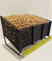 Small Pellet Basket, Burn Wood Pellets in your Wood Stove or Fireplace - £110.09 GBP
