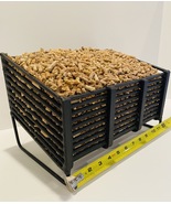 Small Pellet Basket, Burn Wood Pellets in your Wood Stove or Fireplace - £110.16 GBP