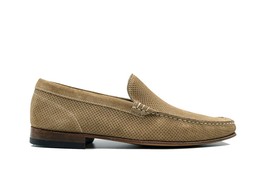 Giovacchini By Belvedere Italian Shoes Diego Suede Slip On Savana Beige image 2