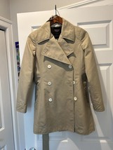Coach Women&#39;s Khaki Double-Breasted Trench Coat - $74.25