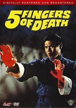 5 Fingers of Death DVD Kung Fu martial arts action Lo Lieh, Wong Ping - £18.38 GBP