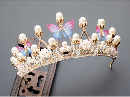 Crown for Women Wedding Hair Accessories Bridal Hairband Engagement Tiaras and C - £20.74 GBP