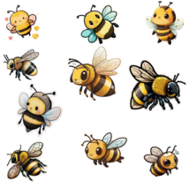 Bee PNG Bundle - £1.57 GBP