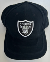 NEW Vintage NFL Oakland Raiders Adjustable NFL Hat Cap Football Black NFL Team - £14.88 GBP