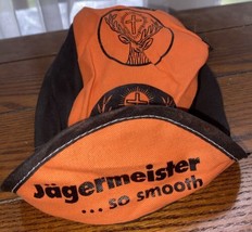 Vintage Jägermeister Jagermeister Alcohol Logo Orange Hat Cap - $12.86